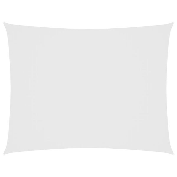 vidaXL Para-sol estilo vela tecido oxford retangular 3x4 m branco