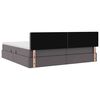vidaXL Cama com arruma&ccedil;&atilde;o e colch&atilde;o com colch&atilde;o Cinzeto 200 x 200 cm