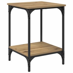 vidaXL Mesa de centro Carvalho Artesanal 40 x 40 x 55 cm