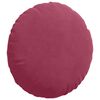 vidaXL Almofadas de Assento 2 pcs Vinho Vermelho &Oslash; 40 x 13 cm Veludo