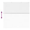 vidaXL Persianas venecianas com cortinas Branco 130 x 130 cm Alum&iacute;nio