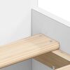 vidaXL Estrutura de cama c/ painéis cabeceira e pés 90x190 cm branco