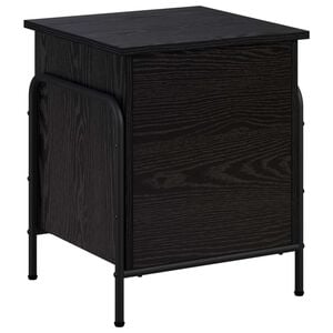 vidaXL Caixa de Armazenamento Carvalho Preto 80 x 40 x 49,5 cm
