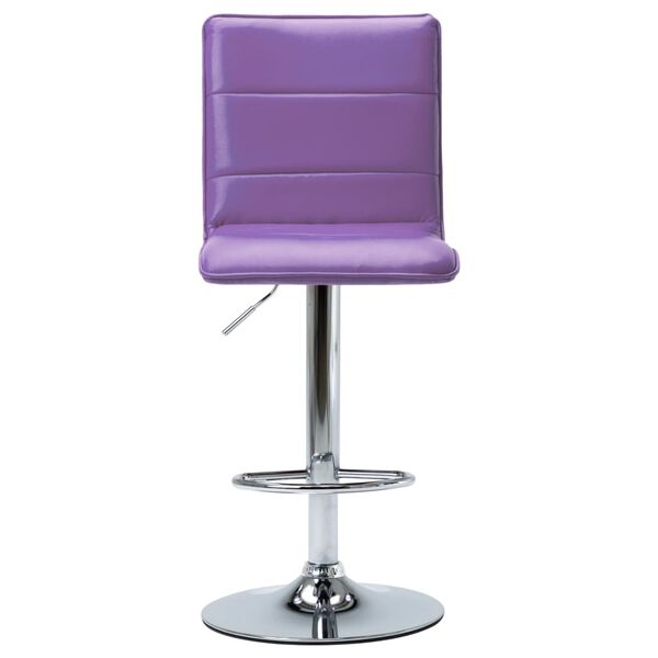 vidaXL Cadeira de bar couro artificial roxo