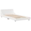 vidaXL Cama sem colch&atilde;o 90x190 cm madeira de pinho maci&ccedil;a branco