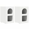 vidaXL Mesa-de-cabeceira ELST 2 unid. Branco 29,5 x 33,5 x 50 cm