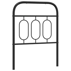 vidaXL Cabeceira de substitui&ccedil;&atilde;o 75 cm metal preto