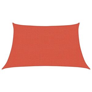 vidaXL Para-sol estilo vela 160 g/m&sup2; 3/4x2 m PEAD terracota