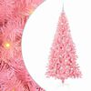 vidaXL Árvore de Natal com 300 LEDs com suporte Rosa 180 cm PVC