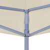 vidaXL Teto para tenda de festas 4,5x3 m 270 g/m² cor creme