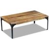 vidaXL Mesa de centro madeira de mangueira 100x60x35 cm