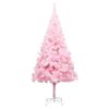 vidaXL &Aacute;rvore Natal artificial pr&eacute;-iluminada c/ bolas PVC rosa