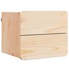 vidaXL Mesa-de-cabeceira com gaveta 2 pcs Natural 39 x 34 x 33 cm