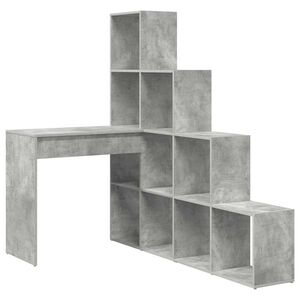 vidaXL Secret&aacute;ria de canto Cinzento 101,5 x 149,5 x 149,5 cm