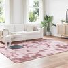 vidaXL Tapete shaggy de pelo alto NAVARRA 200x290 cm rosa empoeirado