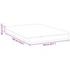 vidaXL Colch&atilde;o Branco e Cinza 140 x 190 cm Mola Pocket