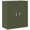 vidaXL Arm&aacute;rio de arruma&ccedil;&atilde;o Verde Oliva 80 x 40 x 90 cm A&ccedil;o