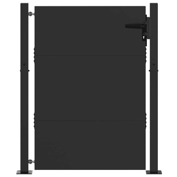 vidaXL Portão de jardim 105x130 cm Aço Corten