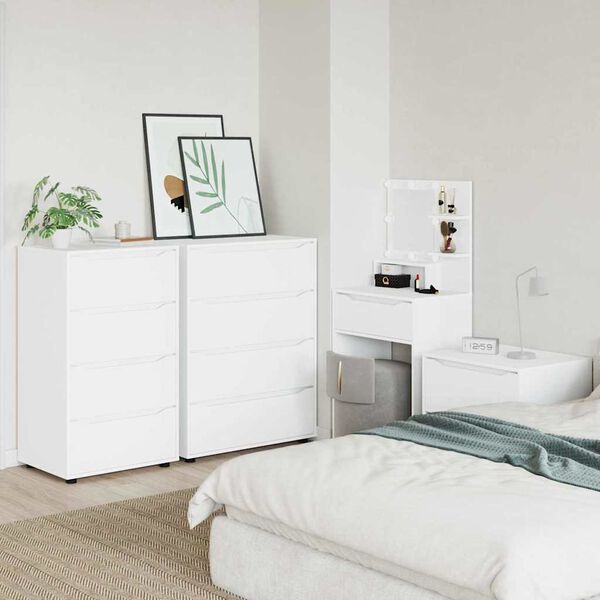 vidaXL Gabinetes de Armazenamento 2 pcs Branco 60 x 48 x 105 cm