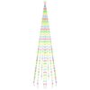 vidaXL &Aacute;rvore de Natal mastro de bandeira 310 LEDs 300 cm colorido