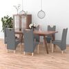 vidaXL Cadeiras de jantar 6 pcs couro artificial cinzento