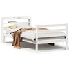vidaXL Estrutura cama c/ cabeceira sem colch&atilde;o 90x190 cm branco
