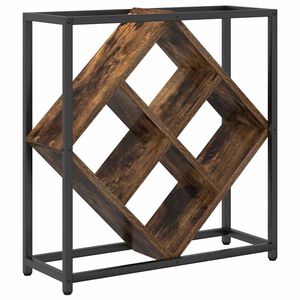 vidaXL Escorredor de Vinho Carvalho Defumado 51 x 18 x 52,5 cm