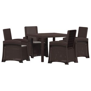 vidaXL Conjunto de Jantar para Jardim 5 unid. PP