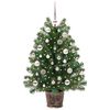 vidaXL Árvore de Natal Artificial com 150 LEDs Verde 95 cm PE e PVC