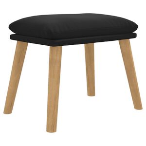 vidaXL Apoio de p&eacute;s 45x29,5x35 cm veludo preto