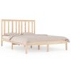 vidaXL Estrutura de cama 140x190 cm pinho maci&ccedil;o