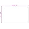 vidaXL Painel anti-salpicos cozinha 80x50 cm vidro temp. transparente