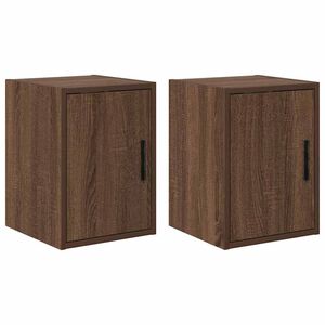 vidaXL Arm&aacute;rios de parede para garagem 2pcs derivados de madeira