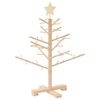 vidaXL &Aacute;rvore de Natal de Madeira com suporte Natural 75 cm