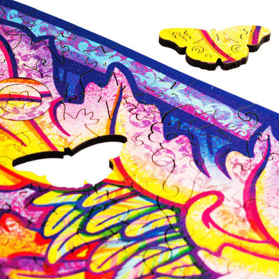 UNIDRAGON Puzzle madeira 700pcs Intergalaxy Butterfly Royal S. 60x44cm