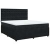 vidaXL Cama com molas/colch&atilde;o 180x200 cm veludo preto