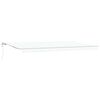 vidaXL Toldo retr&aacute;til Branco 600 &times; 300 cm Tecido e Alum&iacute;nio