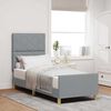 vidaXL Estrutura da Cama Cinzento-claro 80 x 200 cm tecido