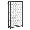 vidaXL Garrafeira para 45 garrafas 54x18x100 cm ferro forjado preto