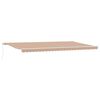 vidaXL Toldo retr&aacute;til Multicolor 600 &times; 350 cm Poli&eacute;ster e Alum&iacute;nio
