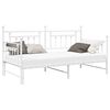 vidaXL Estrutura de cama de dia Branco 100 x 190 cm A&ccedil;o