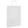 vidaXL Sacos de papel 250 unid com al&ccedil;as branco 32x17x44 cm
