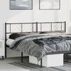 vidaXL Cabeceira de cama 180 cm metal preto