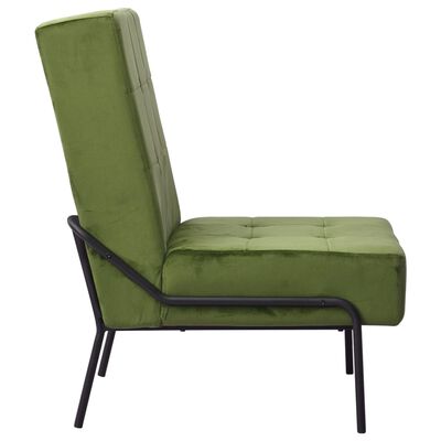 vidaXL Cadeira de descanso 65x79x87 cm veludo verde-claro