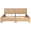 vidaXL Estrutura de cama artesanal em vime natural 180x200 cm