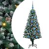 vidaXL &Aacute;rvore de Natal Artificial Verde 150 cm PVC, A&ccedil;o e Pl&aacute;stico
