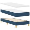 vidaXL Cama com Estrado com colch&atilde;o Azul 80 x 200 cm tecido