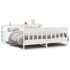 vidaXL Cama sem colch&atilde;o 180x200 cm madeira de pinho maci&ccedil;a branco