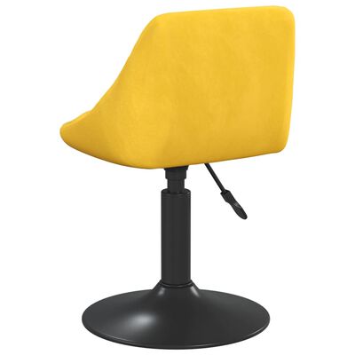 vidaXL Cadeira de jantar veludo amarelo mostarda