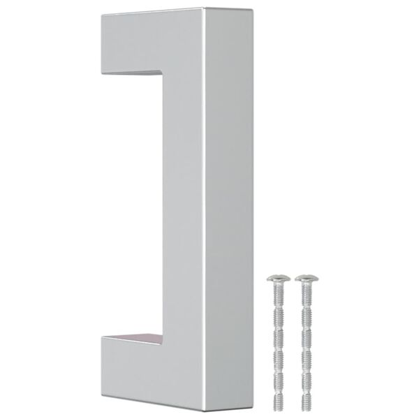 vidaXL Puxadores para m&oacute;veis 20 pcs 64 mm a&ccedil;o inoxid&aacute;vel prateado